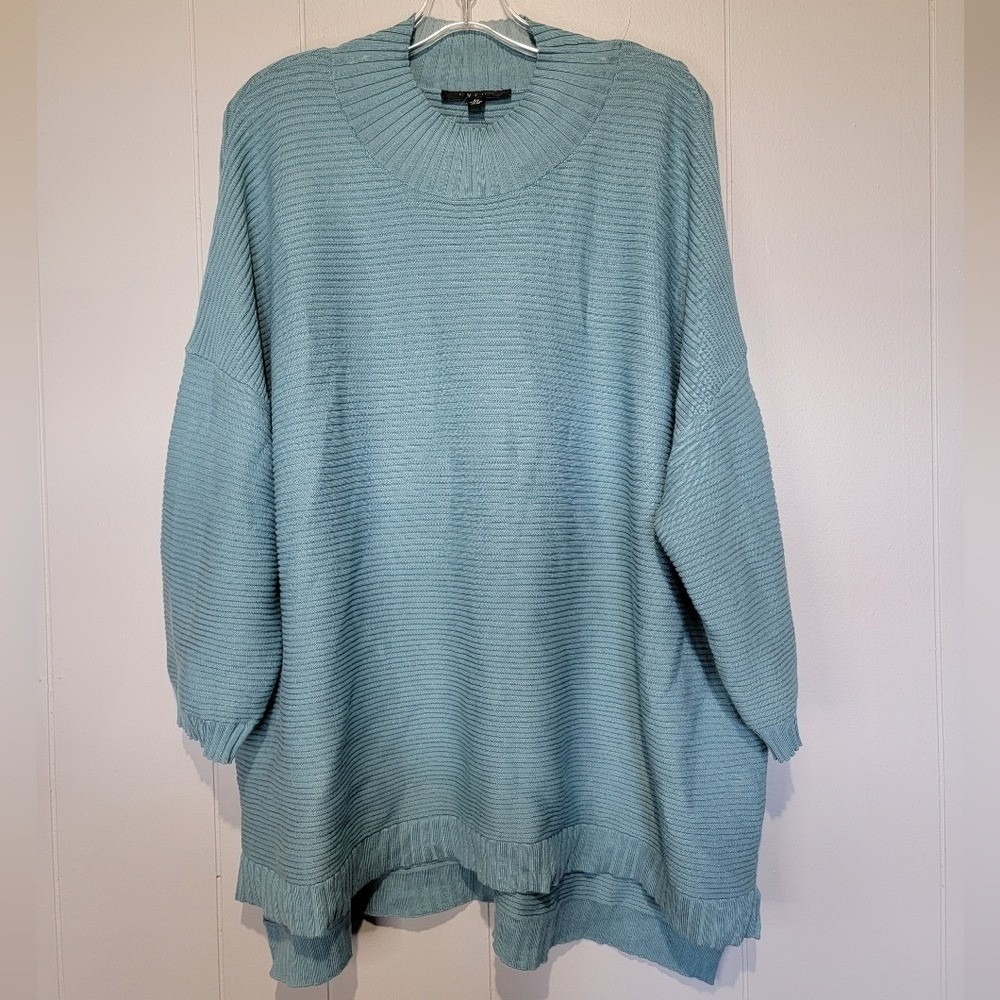 Cyrus Women's Light Blue Cowl Neck Sweater - Picture 1 of 7
